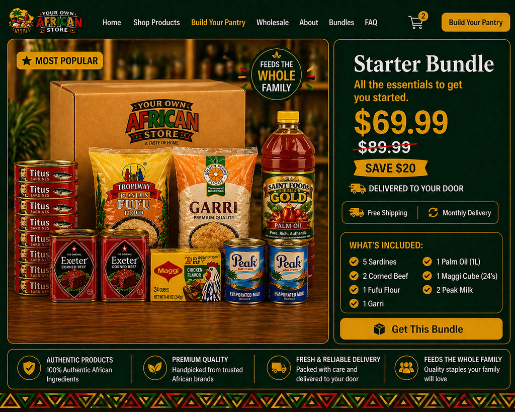 Starter African Pantry Bundle