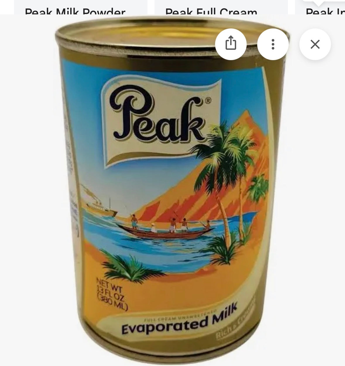 Peak Evaporated Milk – Rich & Creamy Full Cream Milk
