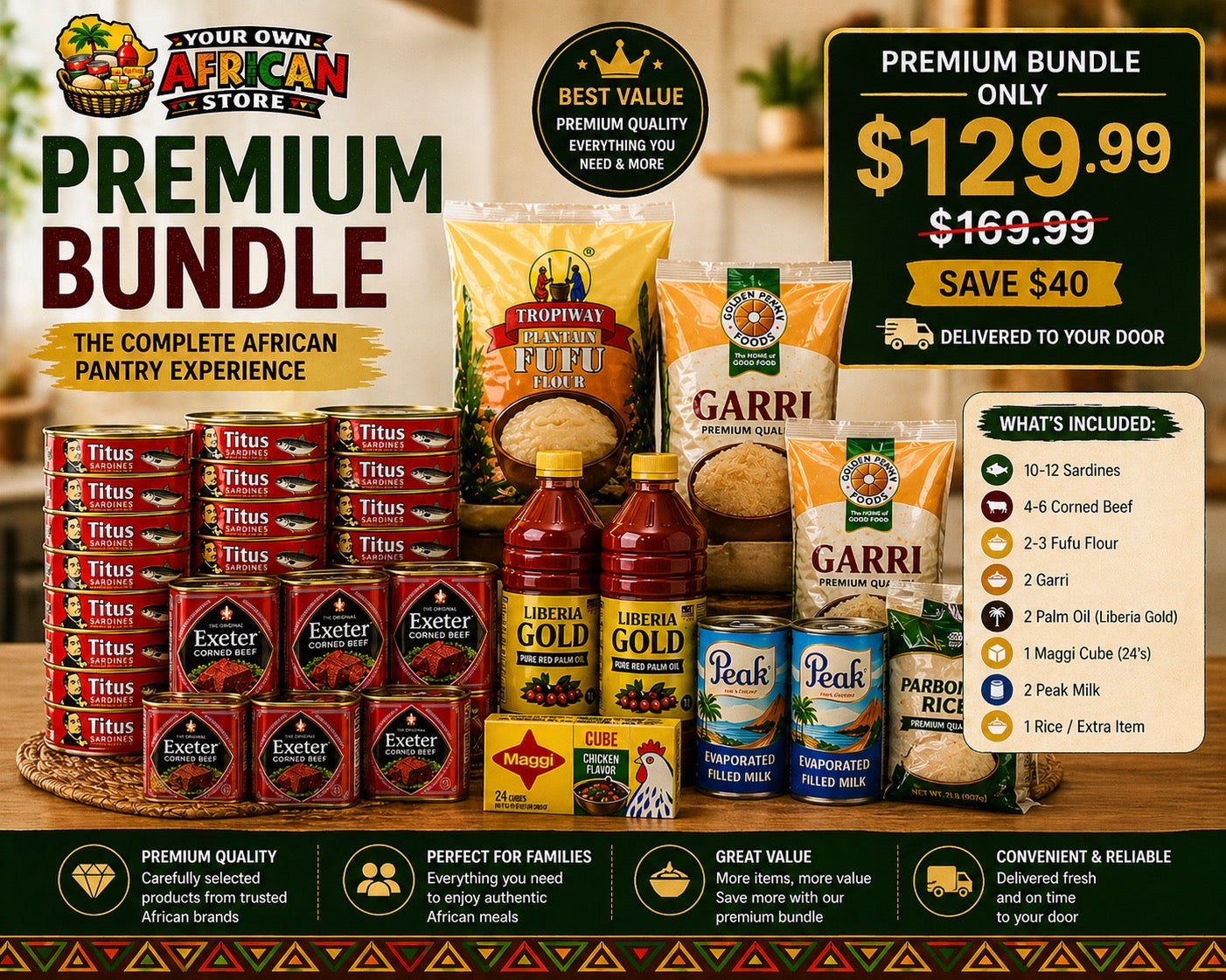 The Complete African Pantry Experience — Delivered to Your Door